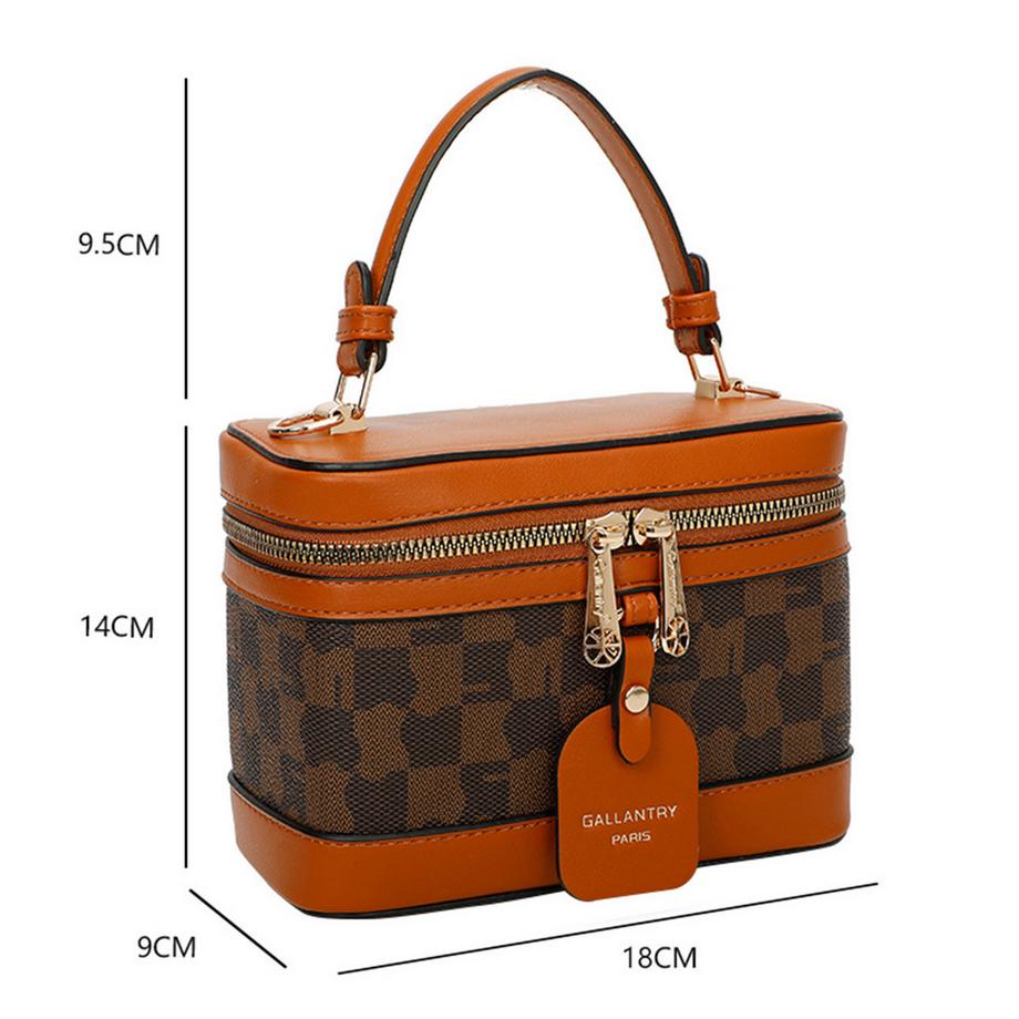 Gallantry  Sac à Main Vanity Motif Damier 