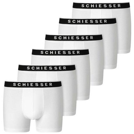 Schiesser Confezione da 6 95/5 Boxer in Cotone Biologico  