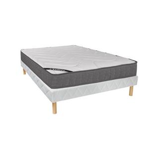 DREAMEA Set aus Bettgestell + Matratze - 160 x 200 cm - 5-Zonen-Taschenfederkern & Memory Schaum - Stärke 23 cm - BABYLONE von YSMÉE  