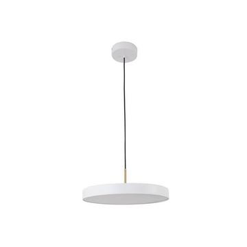 Lampadario tondo con LED D. 45 cm in Metallo Bianco di Design - VAUGHAN