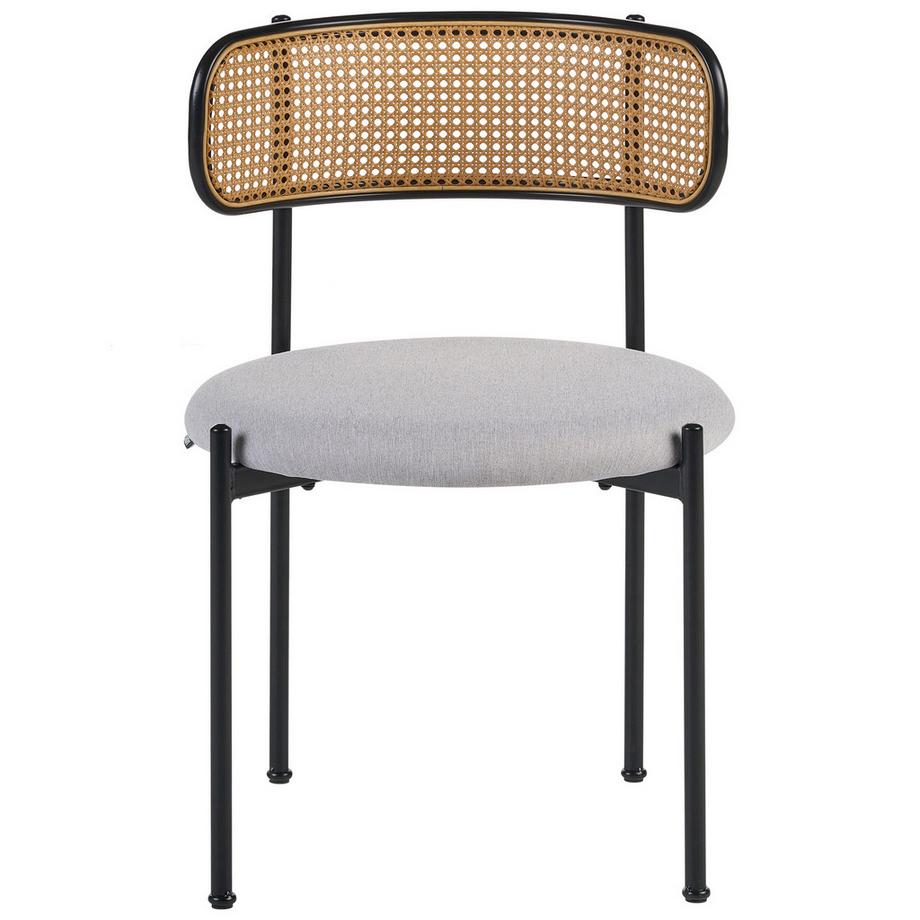 Beliani Lot de 2 chaises de salle à manger en Métal  ANDOVER  