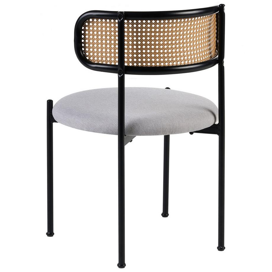 Beliani Lot de 2 chaises de salle à manger en Métal  ANDOVER  