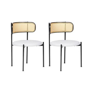 Lot de 2 chaises en Métal Rétro ANDOVER