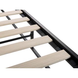 Beliani Lit avec sommier en Métal Industriel VIRY  