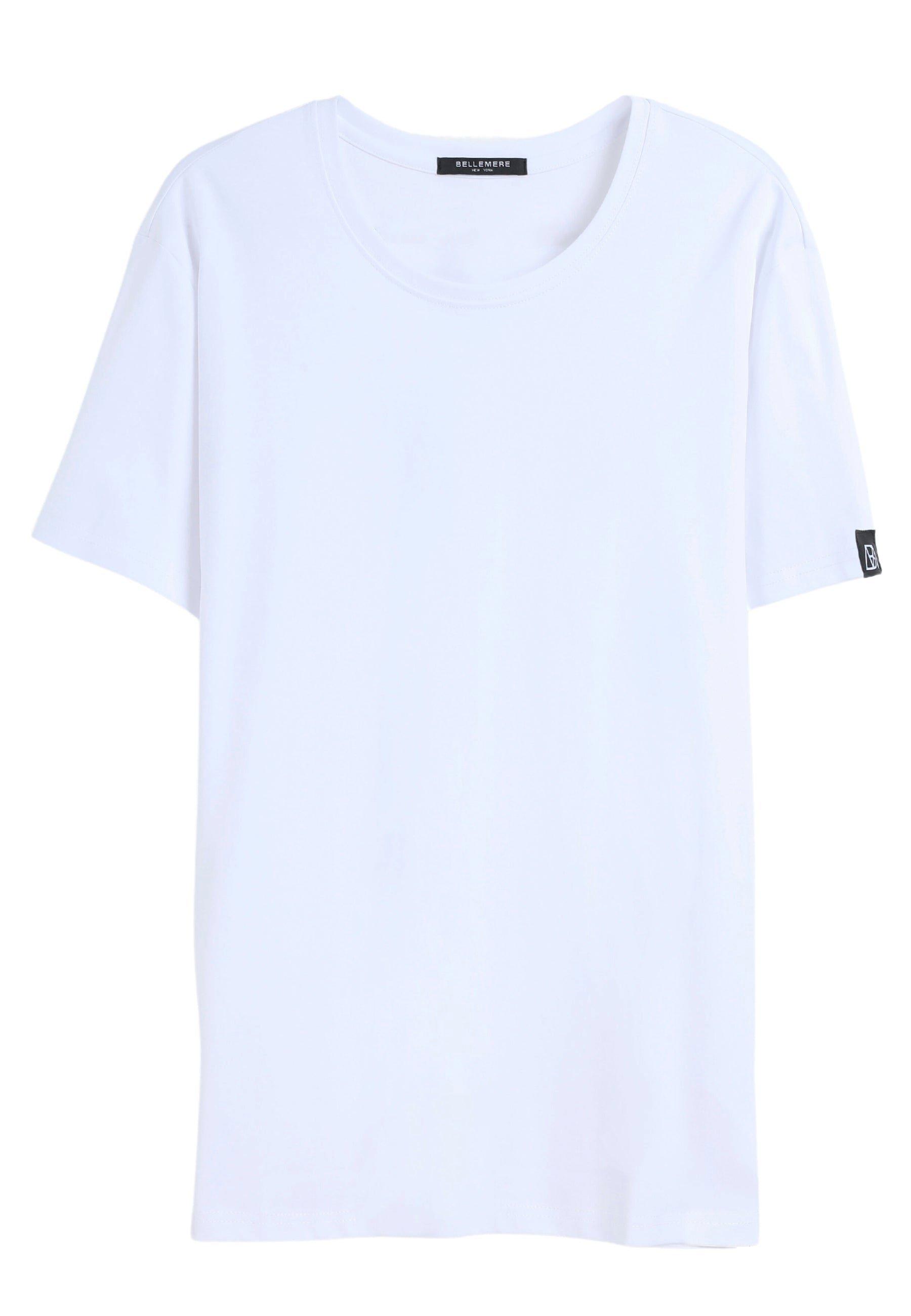 Bellemere New York  T-shirt girocollo in cotone mercerizzato Grand 