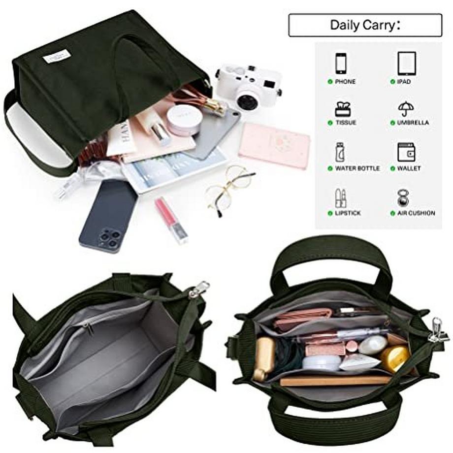 Only-bags.store Cordtasche Umhängetasche mit Reissverschluss Handtasche Shopper  