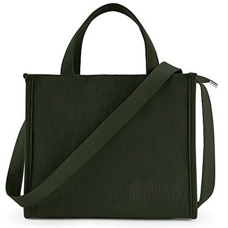 Only-bags.store Cordtasche Umhängetasche mit Reissverschluss Handtasche Shopper  