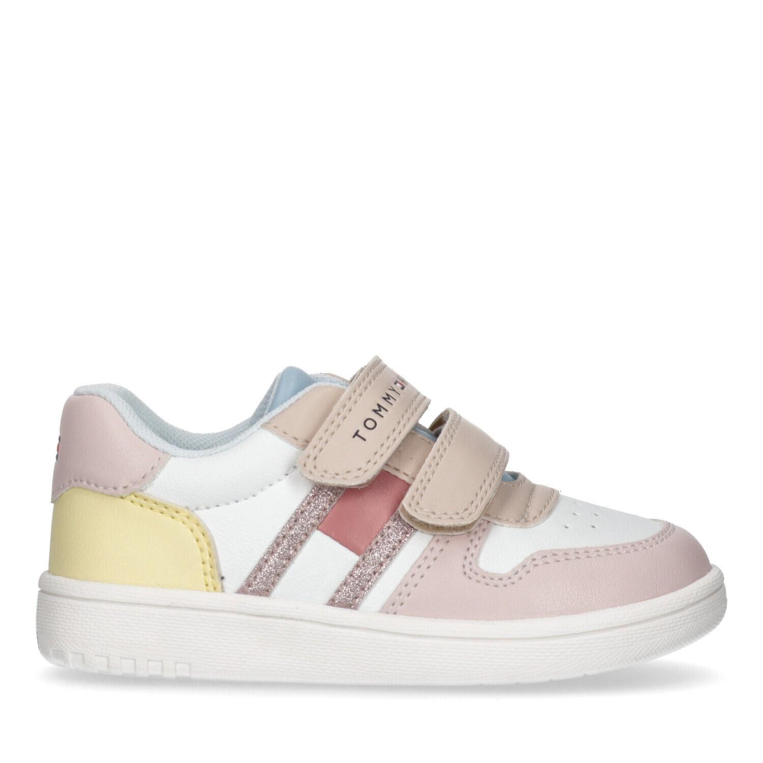 TOMMY HILFIGER  baskets scratch bébé fille flag low 