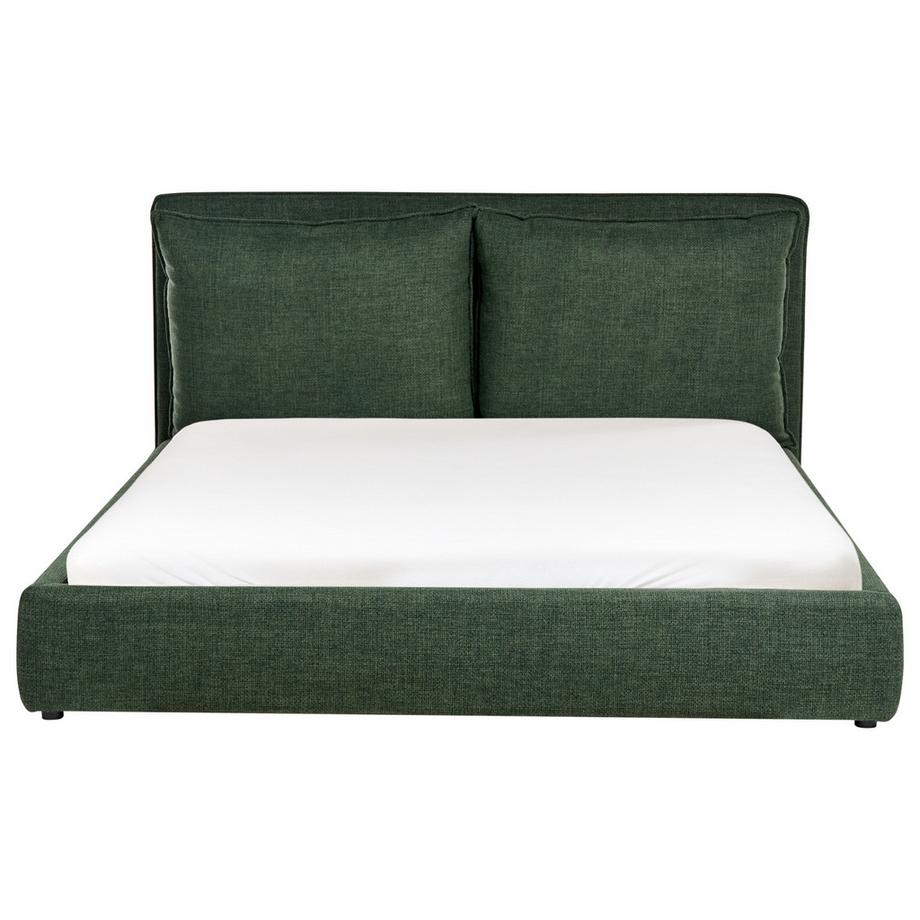 Beliani Wasserbett aus Stoff  BAJONNA  