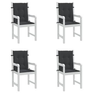 VidaXL Coussins de chaise de jardin 4 pcs  100x50x3 cm  