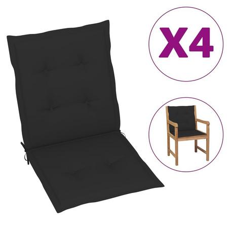 VidaXL Coussins de chaise de jardin 4 pcs  100x50x3 cm  