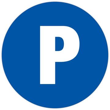 Panneau polypropylène non adhésif Parking privé 30 cm
