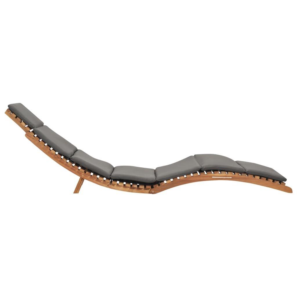 VidaXL Chaise longue teck  