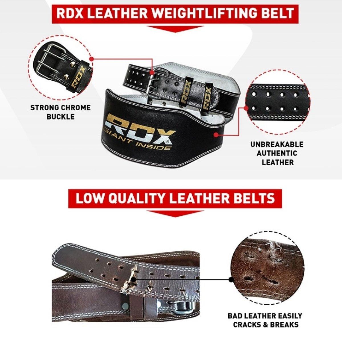 RDX SPORTS  RDX Ceinture de Levage Cuir 6RB 