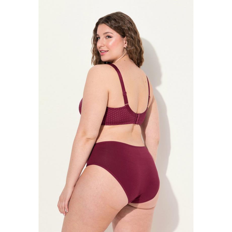 Ulla Popken Soutien-gorge à armatures bonnets souples microfibre à pois  