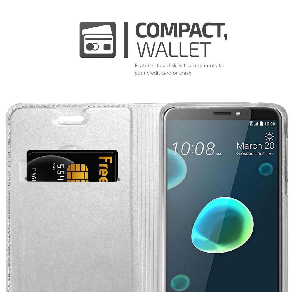 Cadorabo  Housse compatible avec HTC Desire 12 PLUS - Coque de protection avec fermeture magnétique, fonction de support et compartiment pour carte 