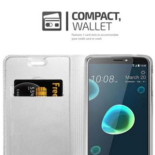 Cadorabo  Housse compatible avec HTC Desire 12 PLUS - Coque de protection avec fermeture magnétique, fonction de support et compartiment pour carte 