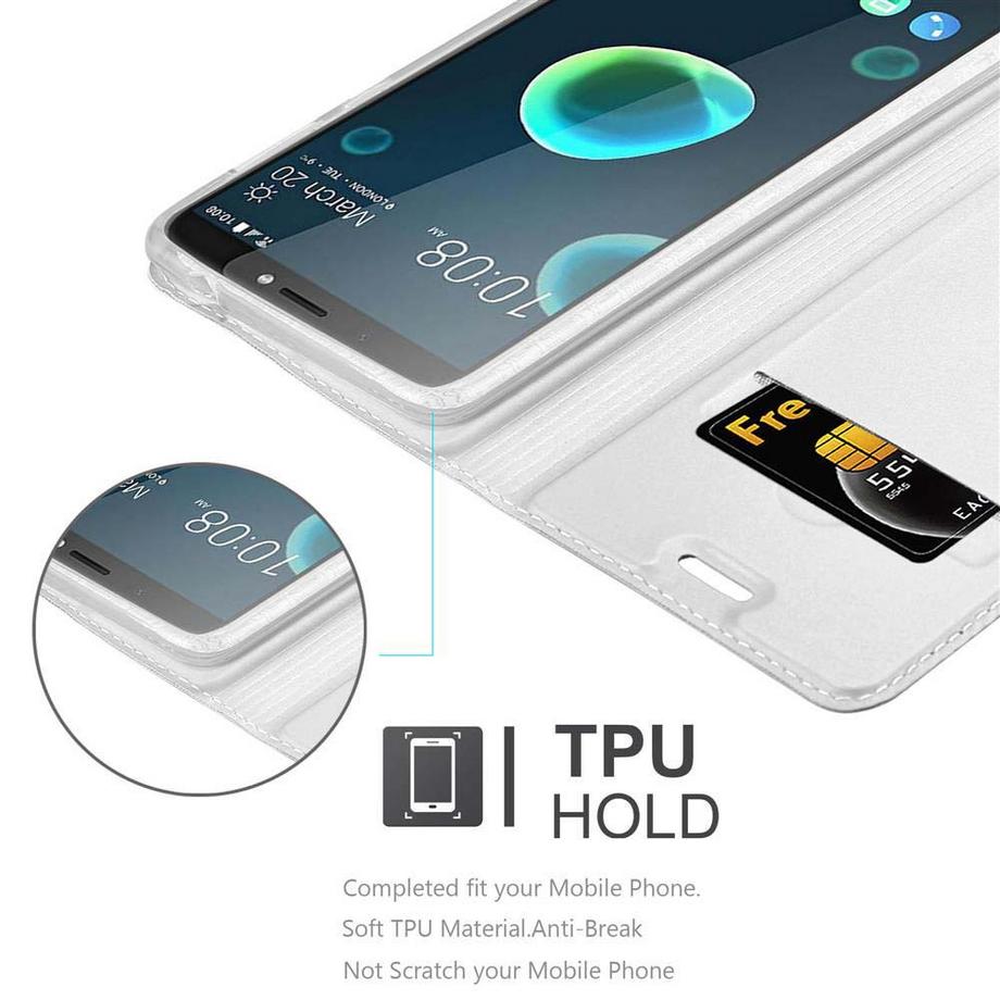 Cadorabo  Hülle für HTC Desire 12 PLUS Magnetverschluss, Kartenfach 