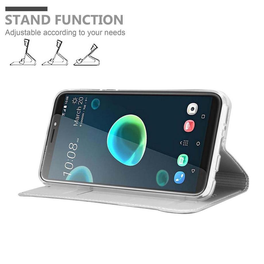 Cadorabo  Hülle für HTC Desire 12 PLUS Magnetverschluss, Kartenfach 