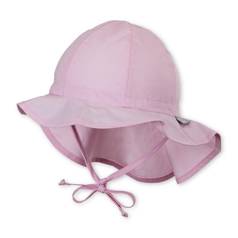 Mädchen Flapper Sonnenhut rosa uni UV 50+