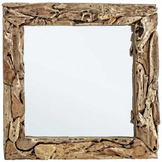 mutoni Spiegel Raven mit Teakholz-Rahmen 90x90  