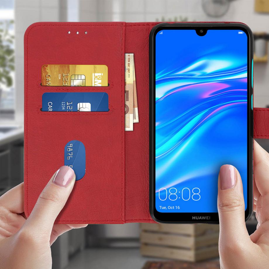 Avizar  Klapphülle Huawei Y7 2019 Rot 