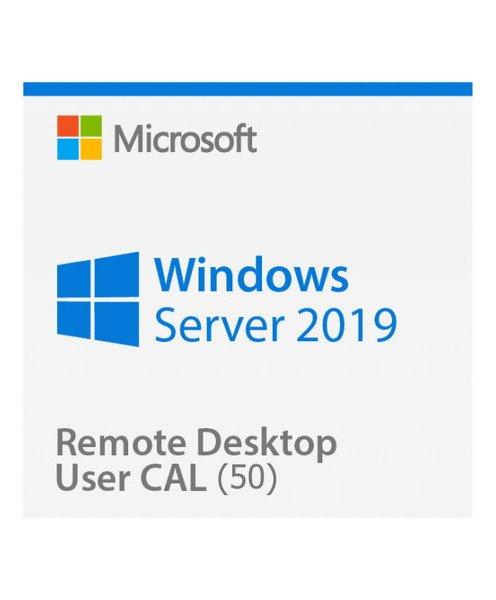 Microsoft  Windows Server 2019 Remote Desktop Services (RDS) 50 user connections - Clé licence à télécharger - Livraison rapide 7/7j 