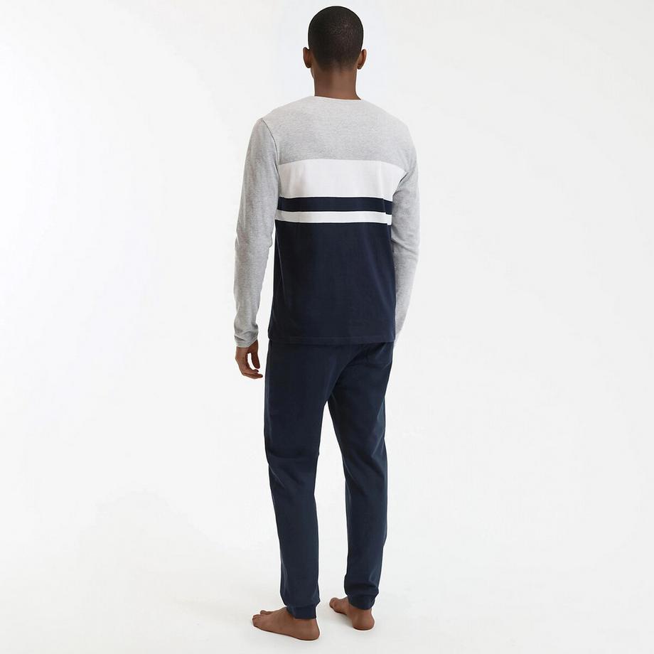 La Redoute Collections Bio-Baumwolle Color Block Pyjama  