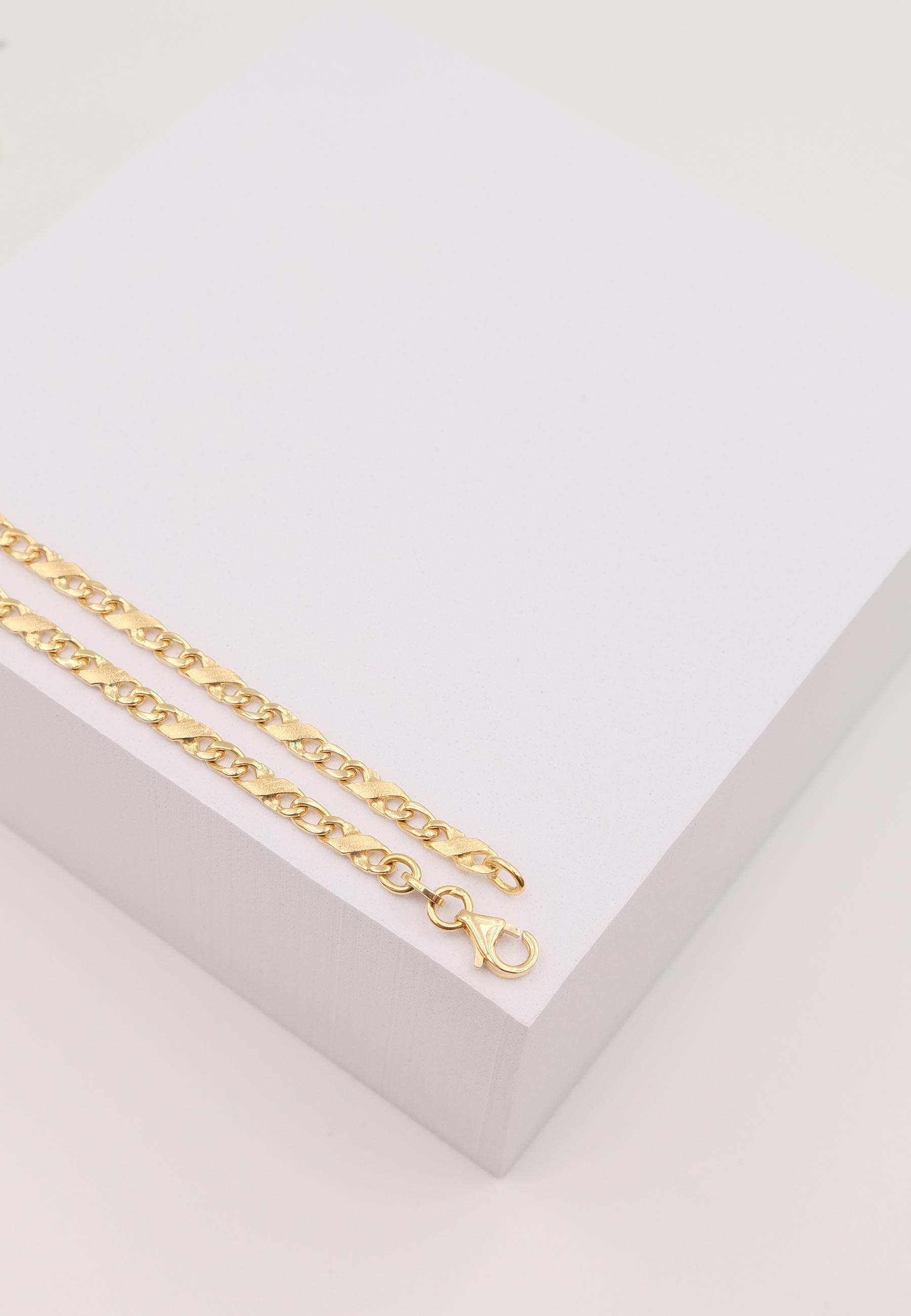 MUAU Schmuck  Collier 8er-Kette Gelbgold 750, 3.3mm, 55cm 