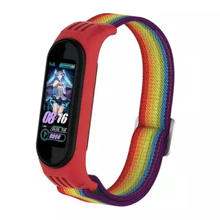 Cover-Discount  Xiaomi Mi Band - Nylon Armband Regenbogen 