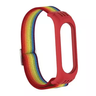 Cover-Discount  Xiaomi Mi Band - Nylon Armband Regenbogen 