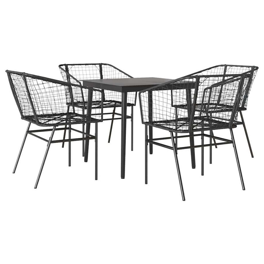 Garten essgruppe poly-rattan