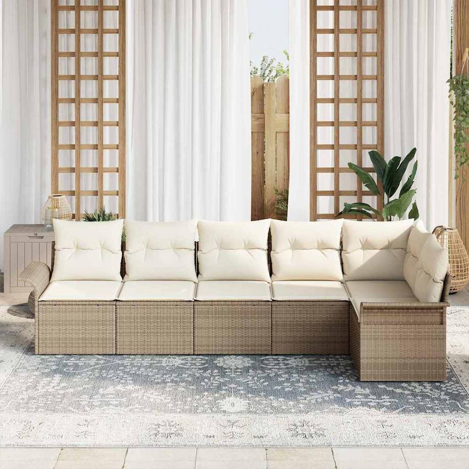 VidaXL Gartensofa-set poly-rattan  