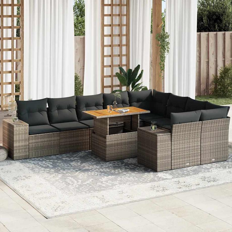VidaXL Garten sofagarnitur poly-rattan  
