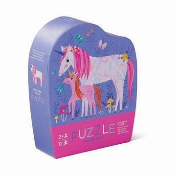 12 Teile, Mini Puzzle Einhorn