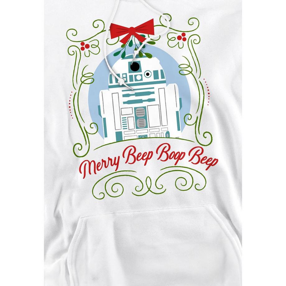 STAR WARS Merry Beep Boop Beep Kapuzenpullover weihnachtliches Design  