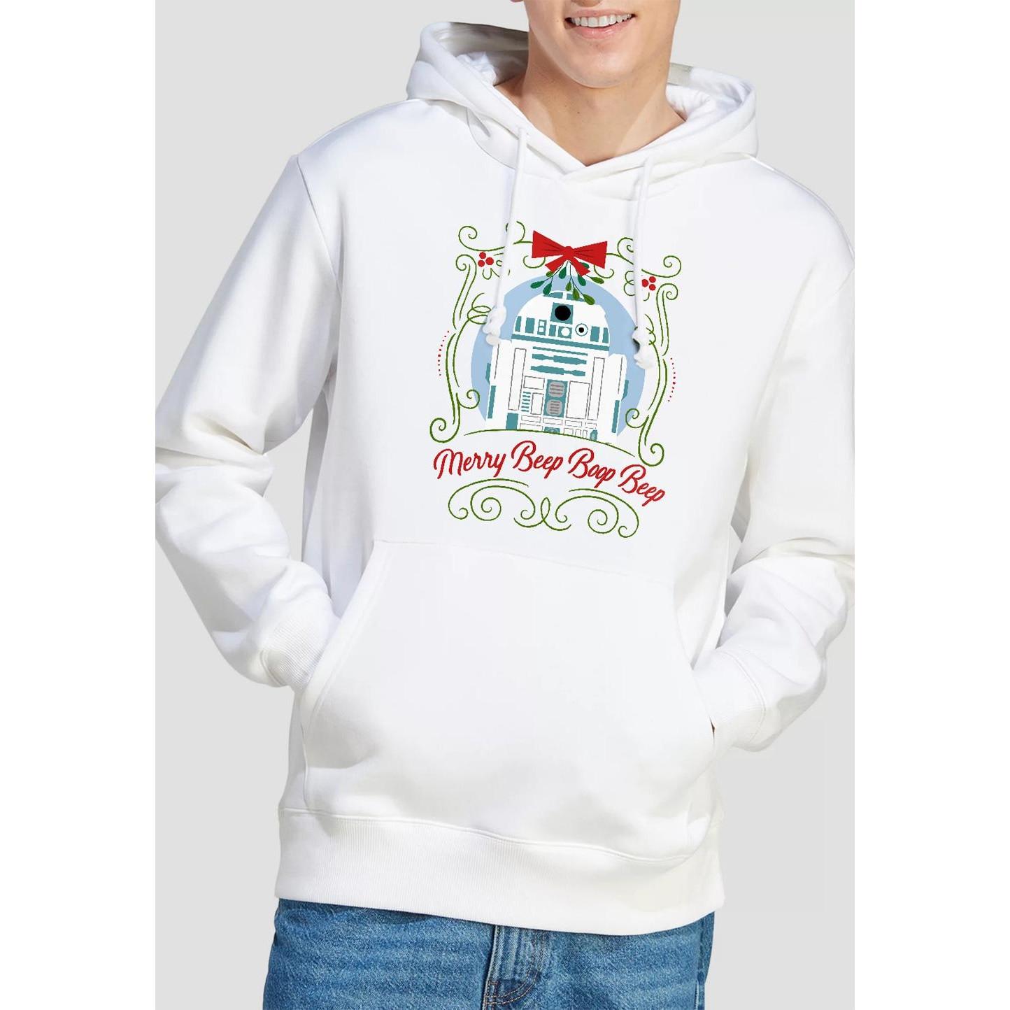 STAR WARS  Merry Beep Boop Beep Kapuzenpullover  weihnachtliches Design 