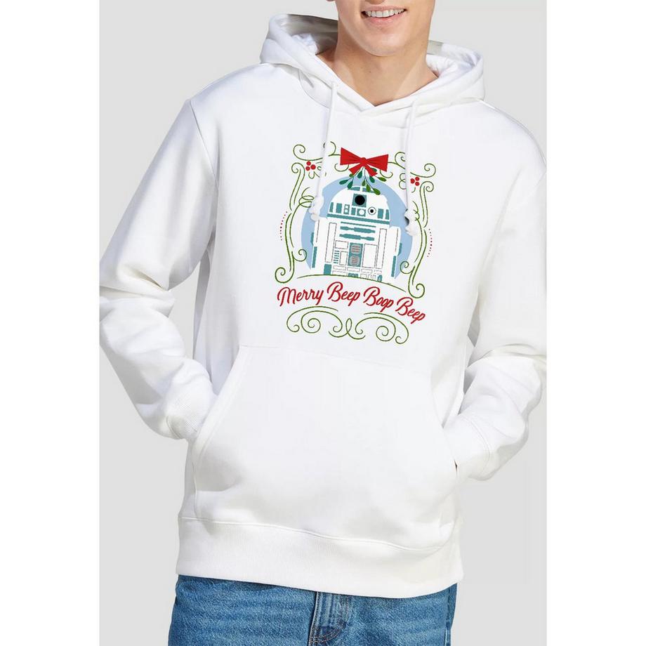 STAR WARS Merry Beep Boop Beep Kapuzenpullover weihnachtliches Design  