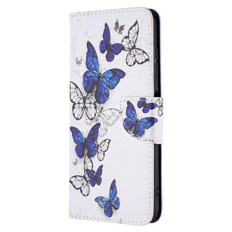 Cover-Discount  custodia Nokia G10 / G20 - Farfalla in pelle bianca 