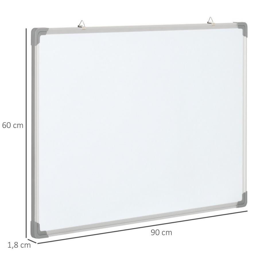 Northio  Magnetisches Whiteboard Magnettafel Mit 4 Stiften, 1 Schwamm, 10 Magneten, Trocken Abwischbar, Weiß 
