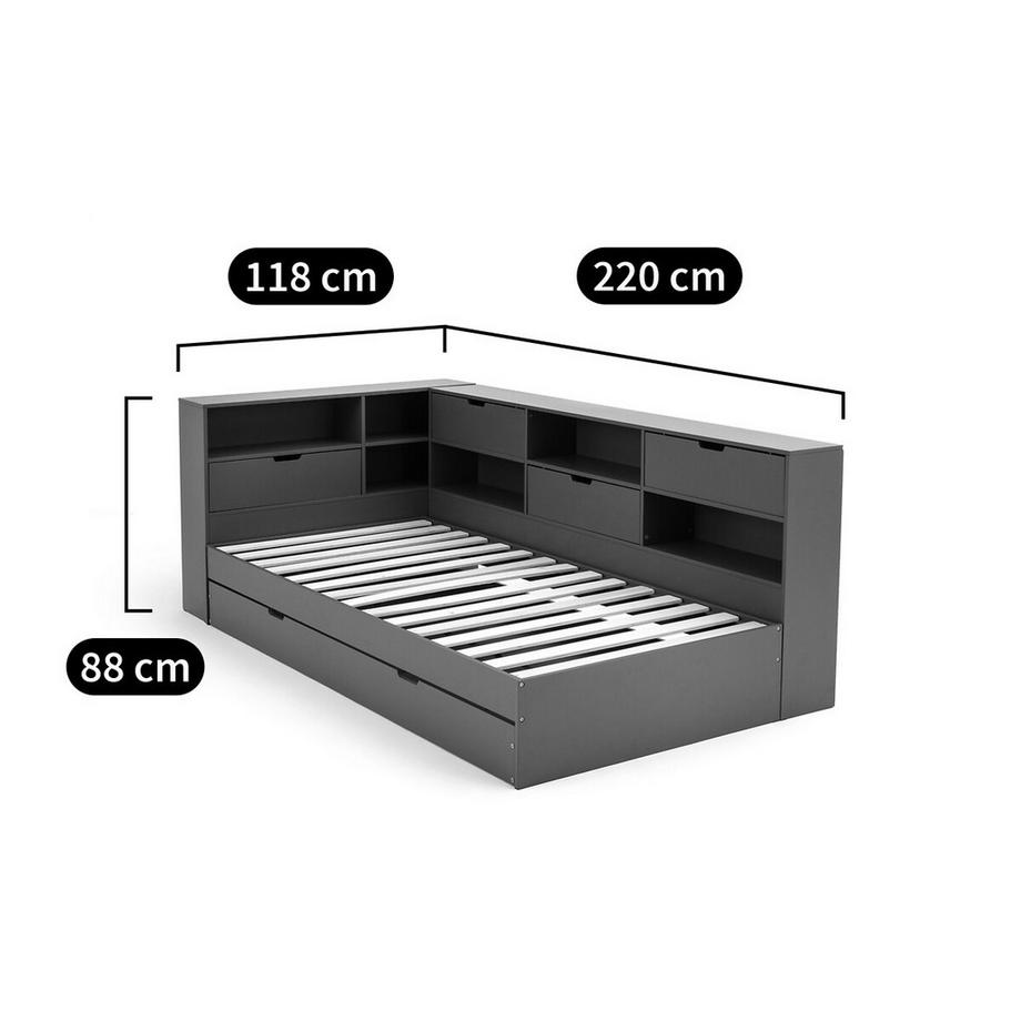 La Redoute Intérieurs Bett Yann mit Bettschublade  