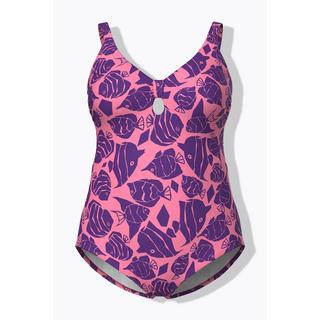 Ulla Popken Costume da bagno fantasia pesci coppe morbide  