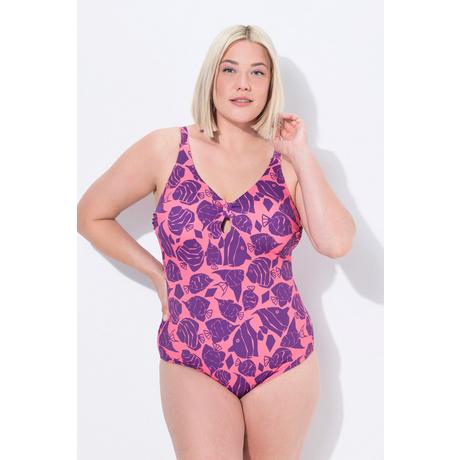 Ulla Popken Costume da bagno fantasia pesci coppe morbide  