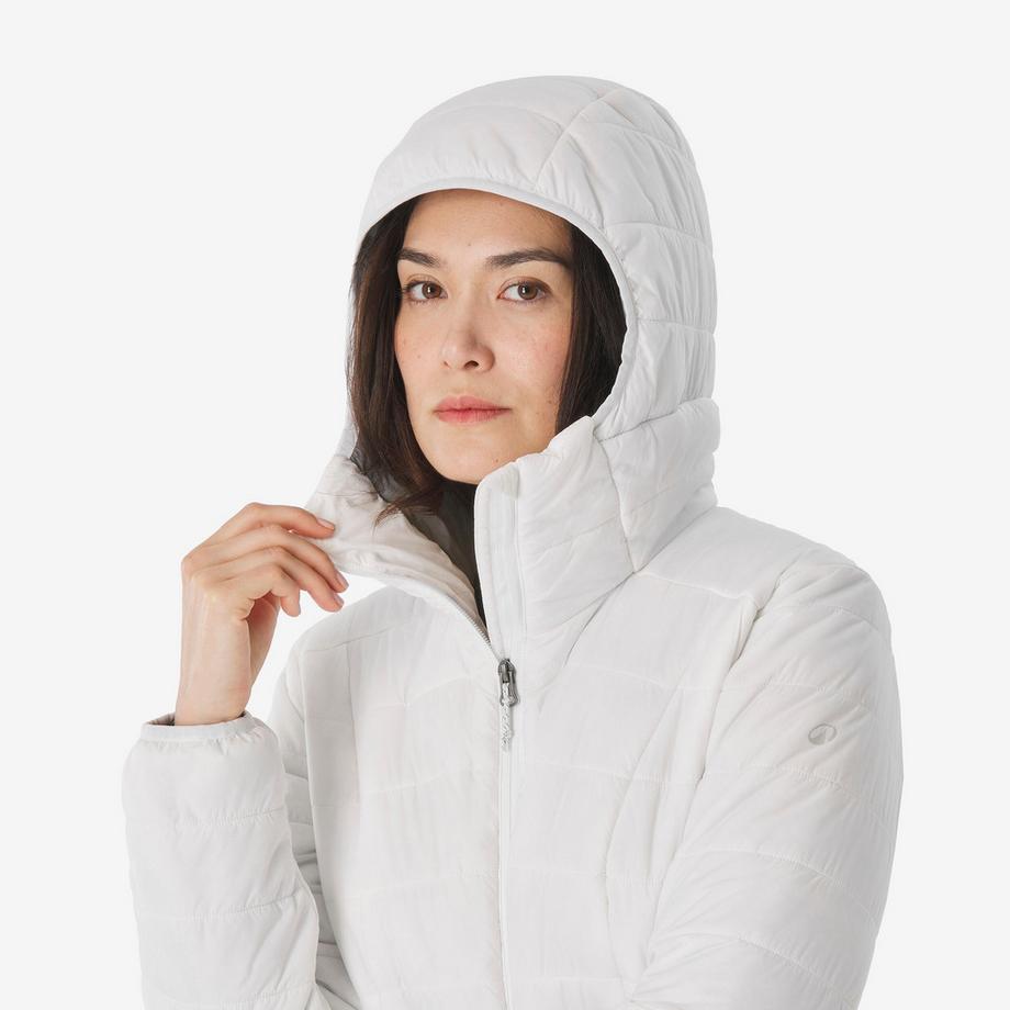 FORCLAZ MT100 Wattierte Kapuzenjacke Bergtrekking  