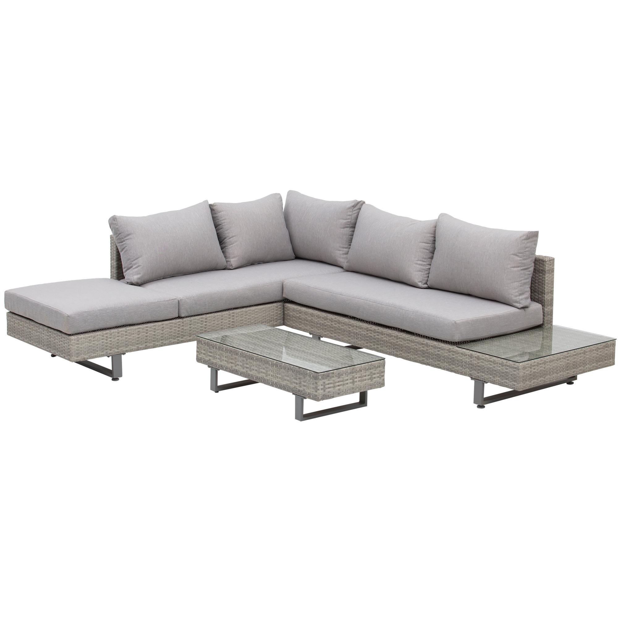 Outsunny Polyrattan-Lounge-Set  