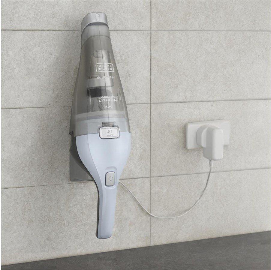 BLACK+DECKER Kabelloser (Tisch) Handstaubsauger ohne Beutel-NVC215W  