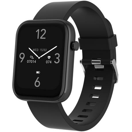 DENVER  Smartwatch Bluetooth SW-182B con sensore di frequenza cardiaca, pressione sanguigna e monitor dell'ossigeno nel sangue 