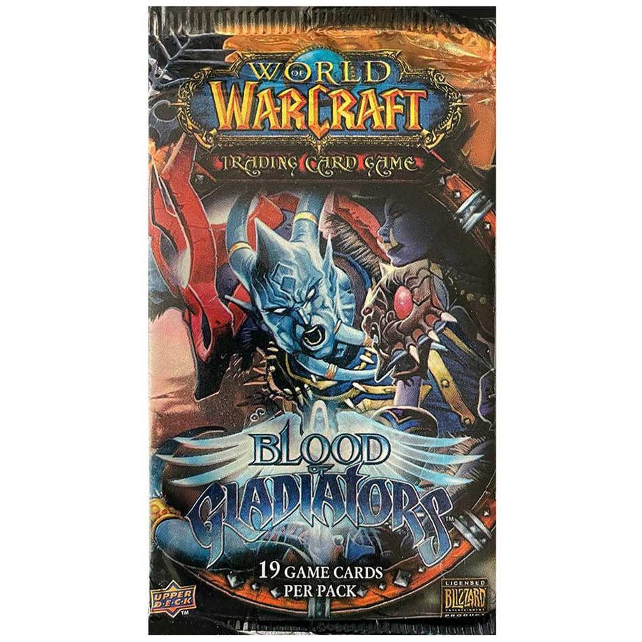 BLIZZARD ENTERTAINMENT  Blood of Gladiators World of Warcraft TCG Booster Pack 