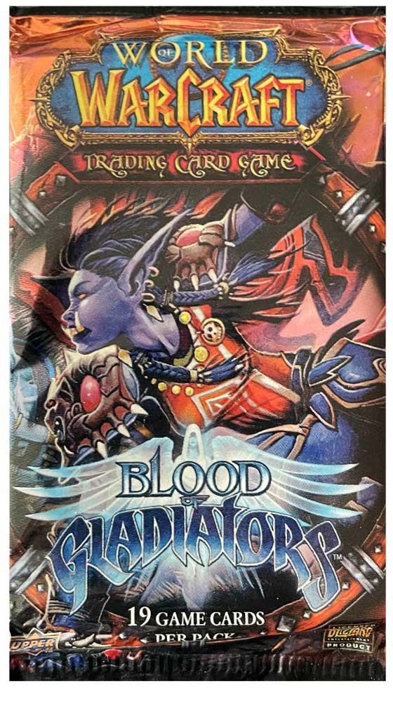 BLIZZARD ENTERTAINMENT  Blood of Gladiators World of Warcraft TCG Booster Pack 