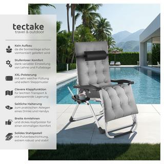 Tectake Chaise longue pliable CLOUD réglable en continu  